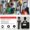 2Pcs Garage Magnetic Hooks Heavy Duty Magnetic Hangers with Anti-Slide Coating Strong Magnets Metal Hooks Utility Magnetic 2