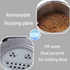 Big Capacity Stainless Steel Dog Floating Bowl, No Spill Anti-Splash Dog Water Dispenser, Non-Slip Dog Cat Pet Water Feeder Bowl 5