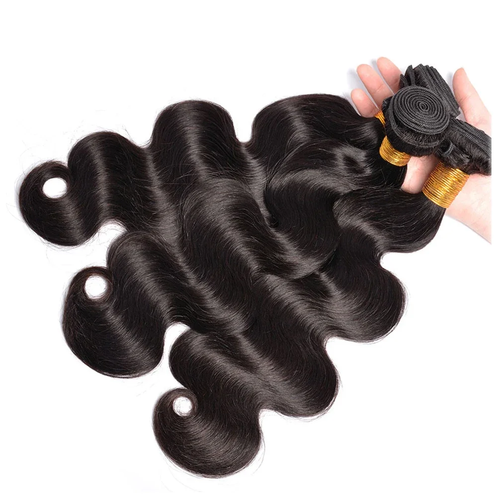 12A 100% Human Hair Bundles Body Wave Bundles Human Hair 50 Inch Body Wave Hair Weave 1pc/100g Natural Raw Human Hair Extensions 4
