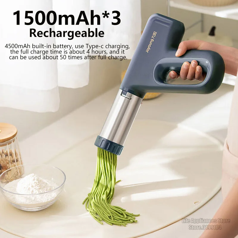Joyoung Portable Noodles Maker DC5V Rechargeable Battery Wireless Pasta Noodle Machine For Home Kitchen MS-180 MS-330