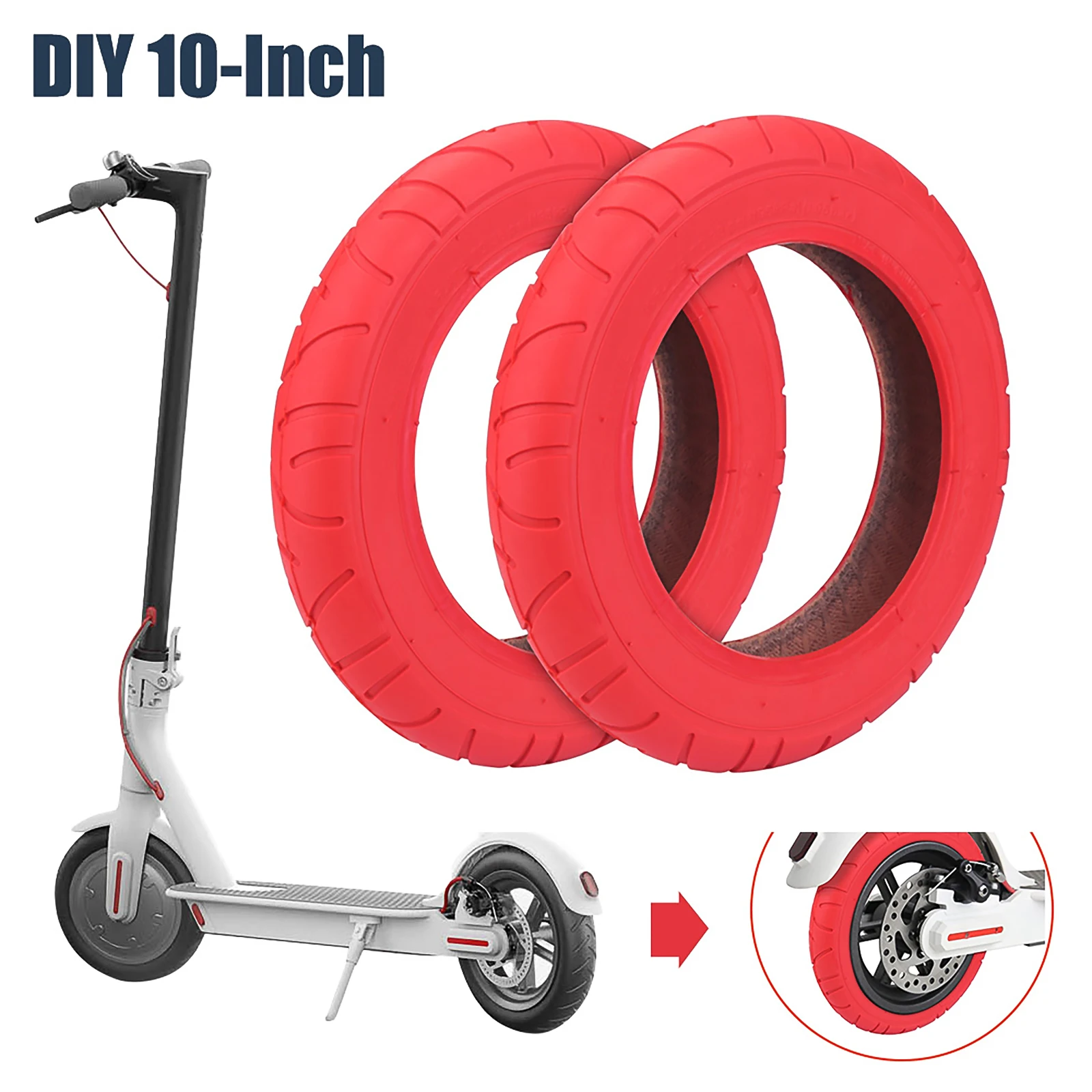 

10 Inch Outer Tube Tire For Xiaomi M365 1S Pro Electric Scooter Part Balance Cantilever Type Large Size Remodel Modified Upgrade
