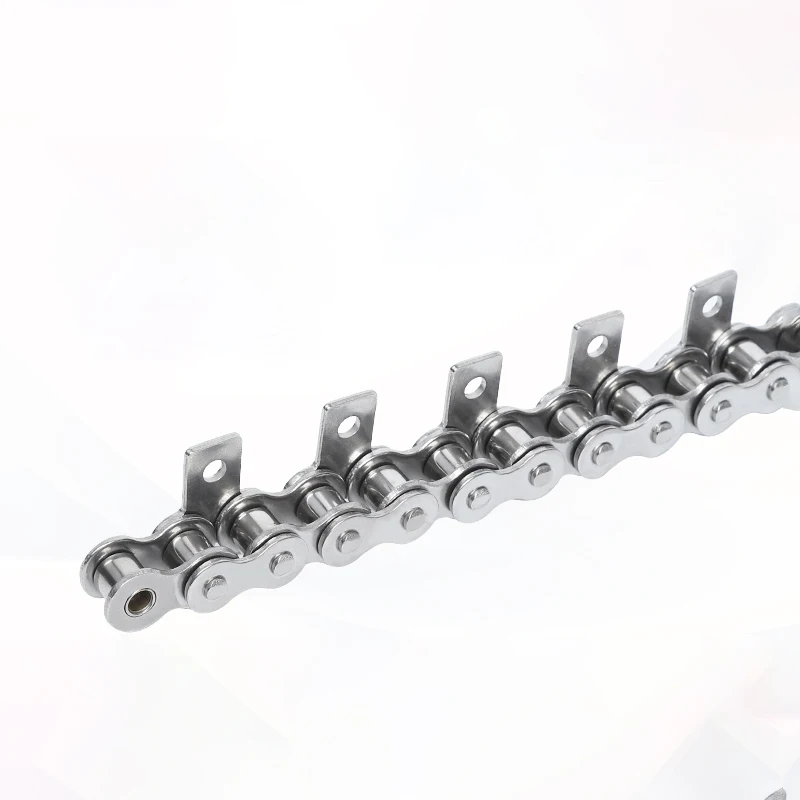 1PCS 1.5M 08B 304 Stainless Steel Straight Chain Industrial Transmission Drive Chain Conveyor With Ear Single Hole