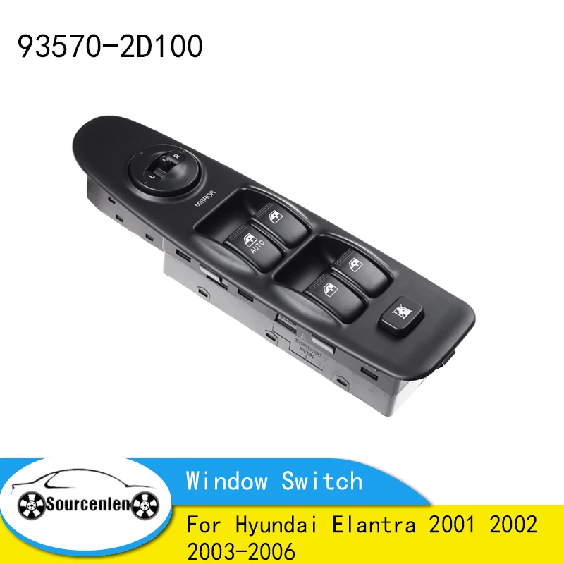 93570 2D000 Electric Master Power Window Switch Control For Hyundai