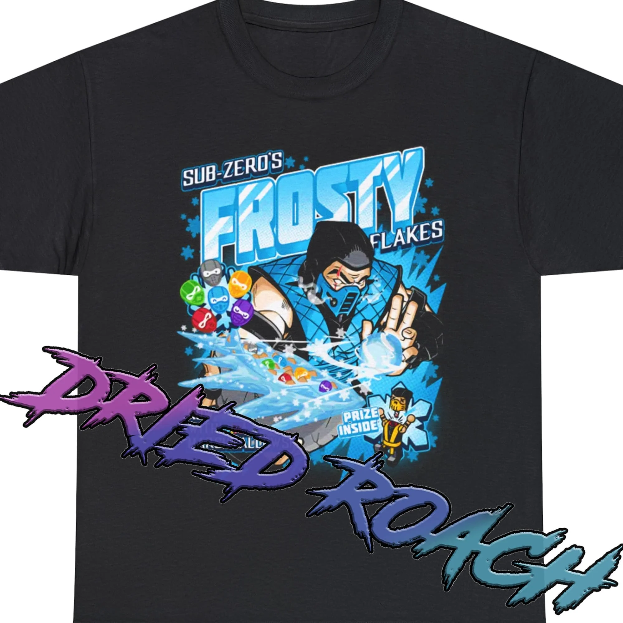 Mortal Kombat Sub Zero Frosted Flakes Cereal Funny Shirt Unisex