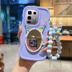 Cartoon Butterfly Phone Case Set with Lanyard and Stand - 3 - Piece Collection for Infinix Note 50s (PURPLE)