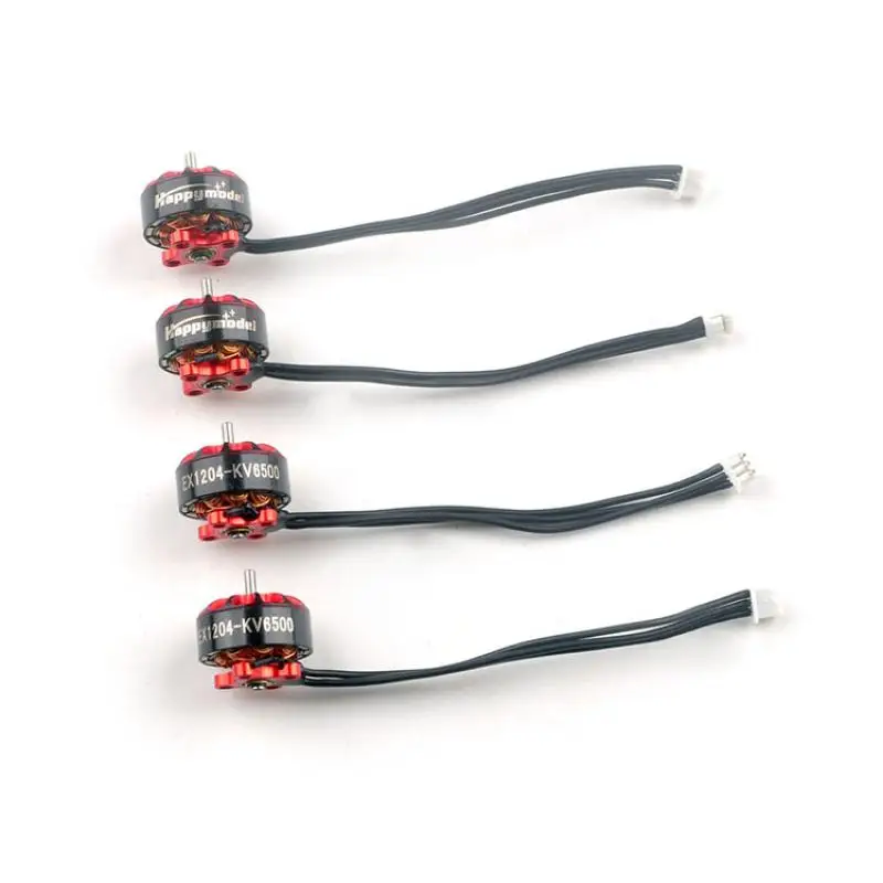 Happymodel FPV 레이싱 드론용 브러시리스 모터, EX1204 1204 5000KV 2-4S 6500KV 2-3S, 1.5mm 샤프트, 3 인치 이쑤시개