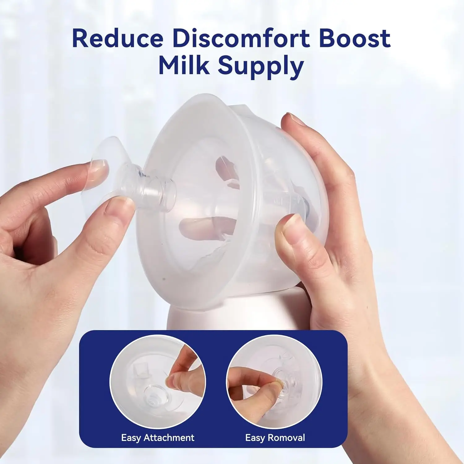 Breast Pump Flange Insert for 24mm Silicone Comfortable Nursing Feeding Tube Compatible with Philips Avent Medela Other Brands