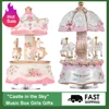 LED Carousel Music Box Merry-Go-Round Rotating Horse Music Box Toy Child Baby Gifts Carousel Music Artware Christmas Home Decor 1