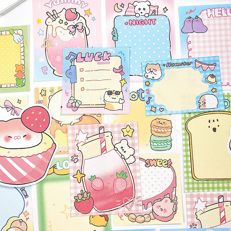 

20 шт. бумажные милые Мультяшные животные клубника креативные блокноты для записей скрапбукинга журнала коллажа подарок