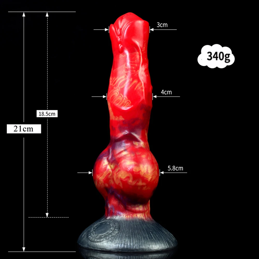 NNSX Wolf/Dog Monster Dildos Butt Plug for Women Large Knot Anal Plug Sex​ Toys for Man Anal Dildo Masturbation Adult Erotic Toy — view 5