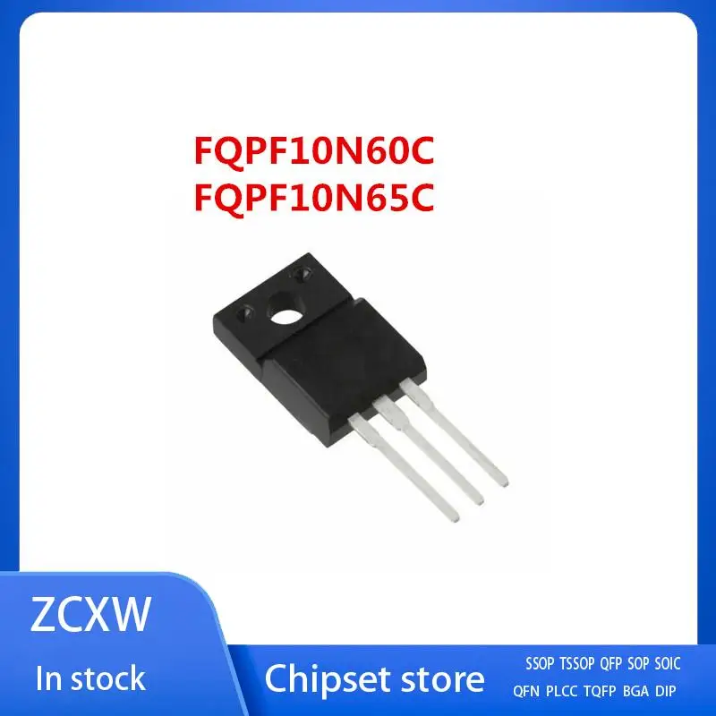 

10 шт./партия FQPF10N60C или FQPF10N60CF или FQPF10N60 или FQPF10N65C или FQPF10N65 TO-220F 10A 600V