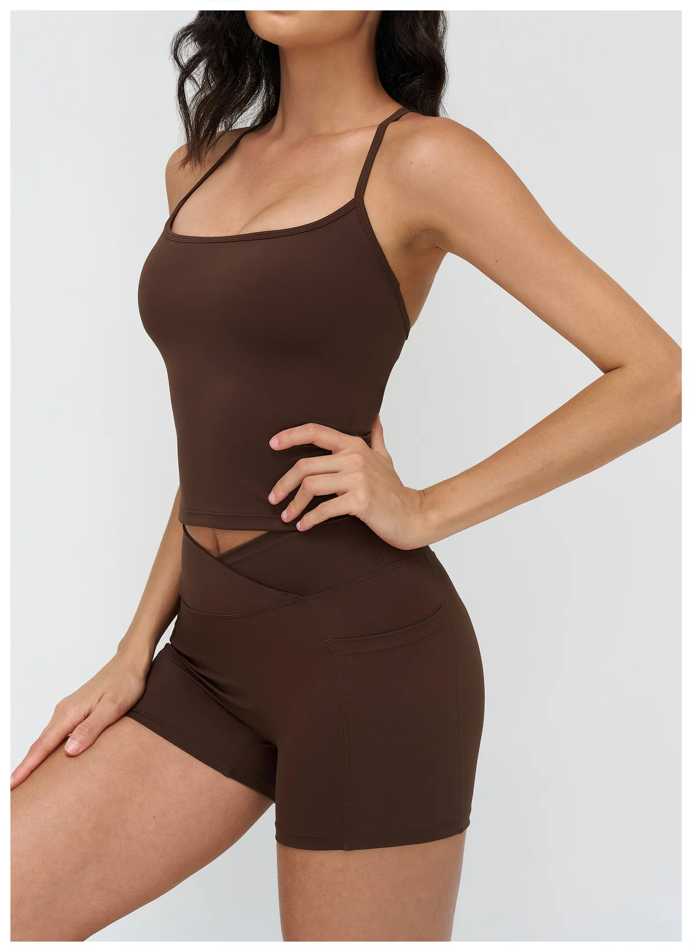 Débardeur Yoga Push-Up Col Carré