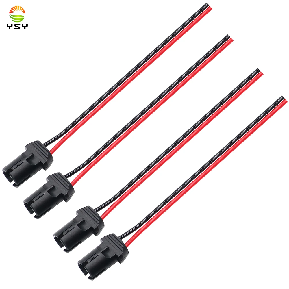 4pcs DC12V T10 W5W 194 168 Socket Marker Light Holder Connector Wire