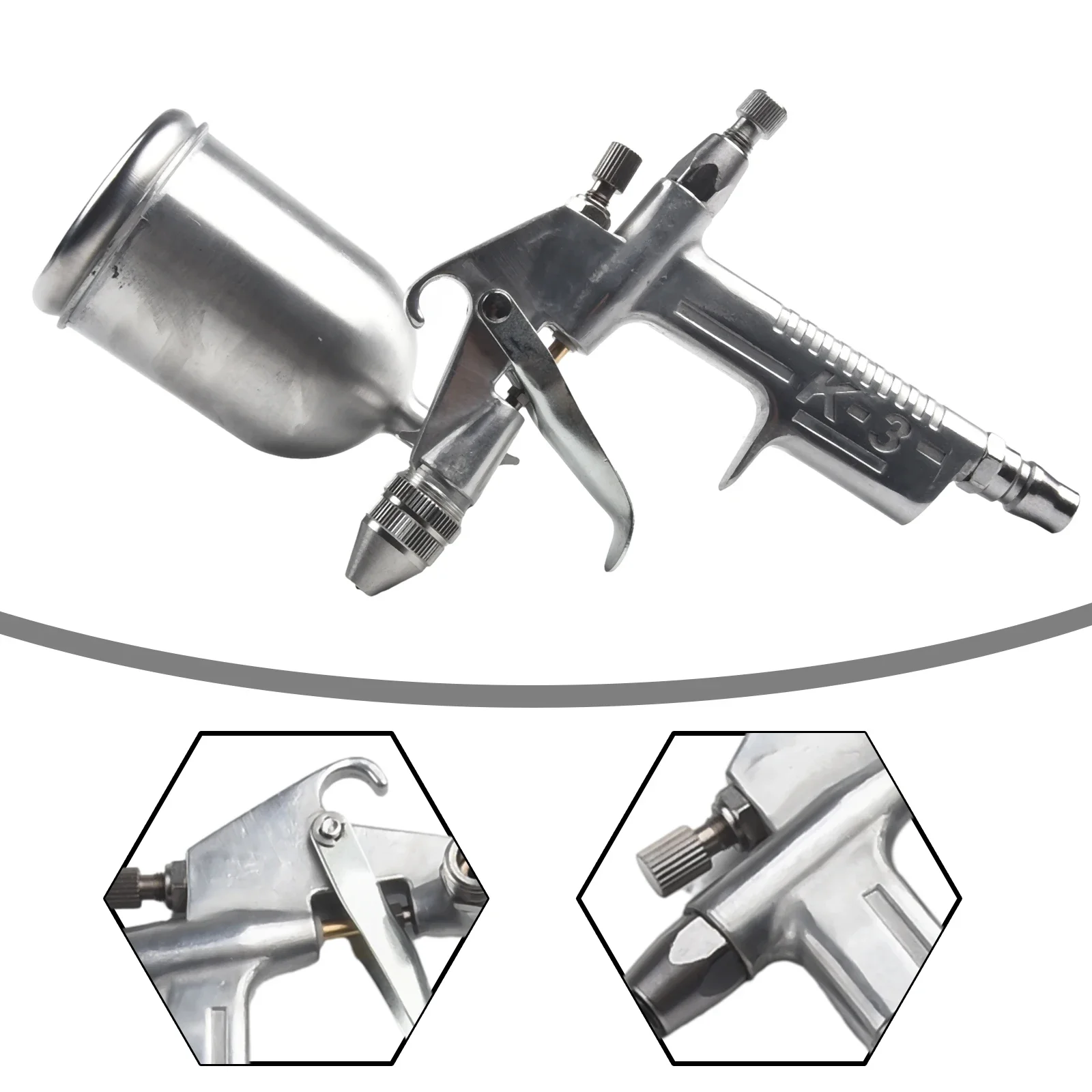 

Quality Useful Spray Machine Spray Tool 0.5mm 125ml Gravity Type K-3 Kit Mini Nozzle Parts Pneumatic Replacement