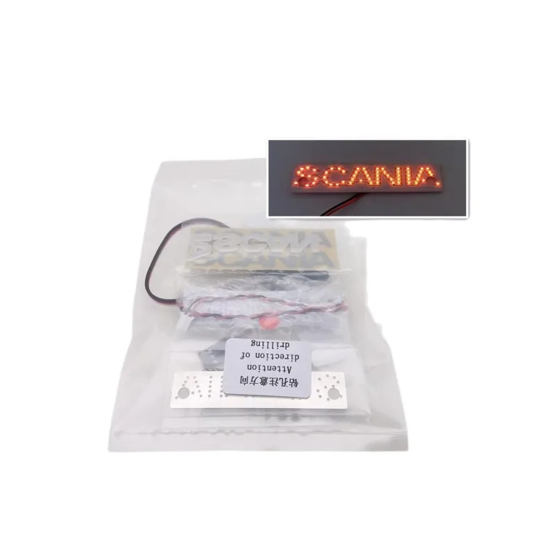 Tamiya LESU LED Luminescence Scania Logo Light for 1/14 Tamiya RC Truck Tractor Scania 56368 770s DIY Cars Upgrade Accessories 5