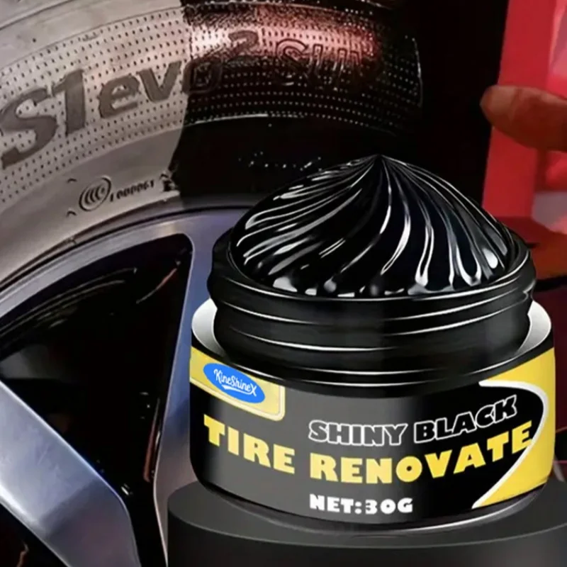 Black Shiny Tire Wax - Durable, Long-lasting Protection