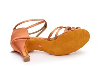 Woman Latin Dance Shoes Ladies Girls Ballroom Professional Dancing Shoes Sneaker 5/7cm Suede Soft Sole Jazz Salsa Practice Shoes 2