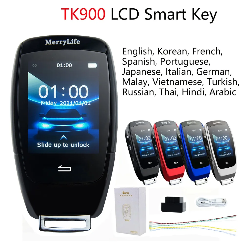 New Style TK900 Keyless Modified Smart Remote Key With LCD Screen For Mercedes-Benz/VW/Toyota/Lexus/KIA/Ford/Audi/Porsche/Suzuki