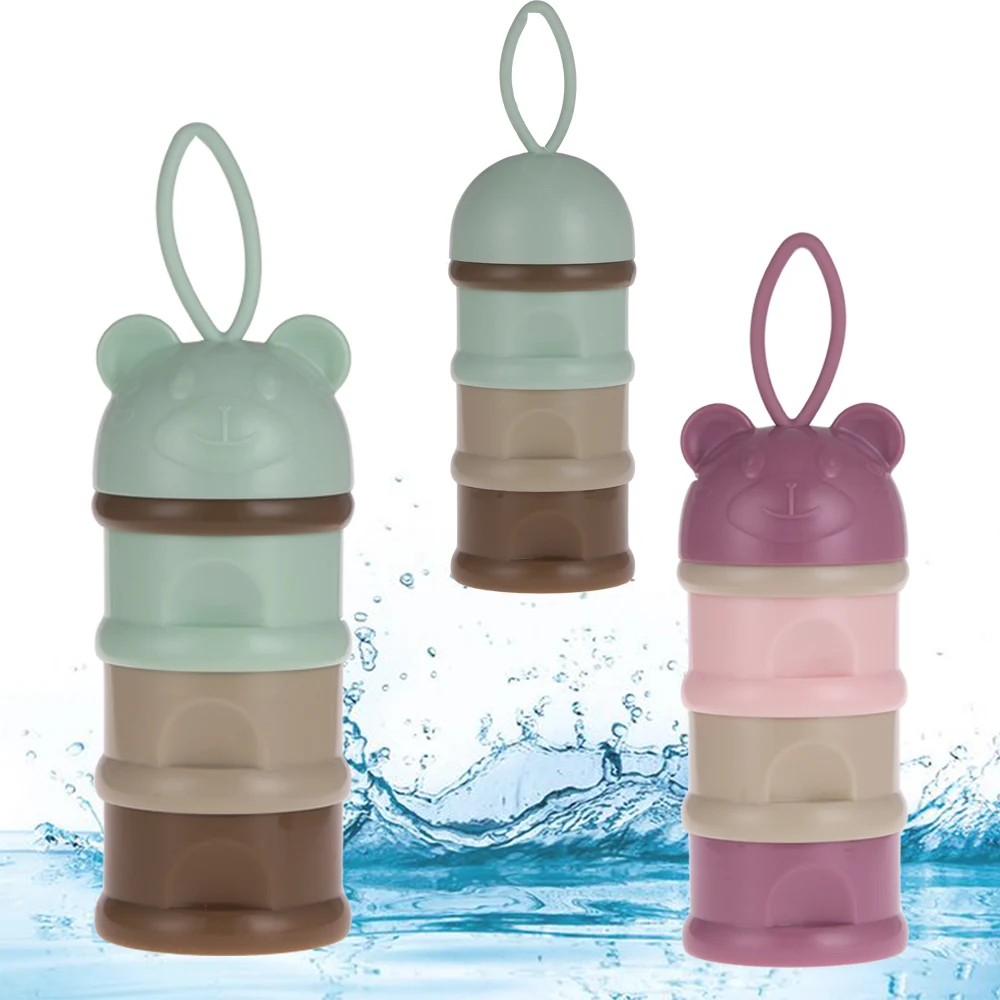 Three layer side door milk powder box Baby Feeding Portable Newborn Milk Container Infant Kids Formula Milk Powder storage