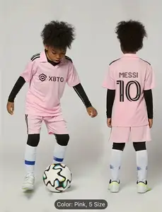 Niño Camiseta Lionel Messi #10 Rosa 1ª Equipación 2023/24 La Camisa  Argentina