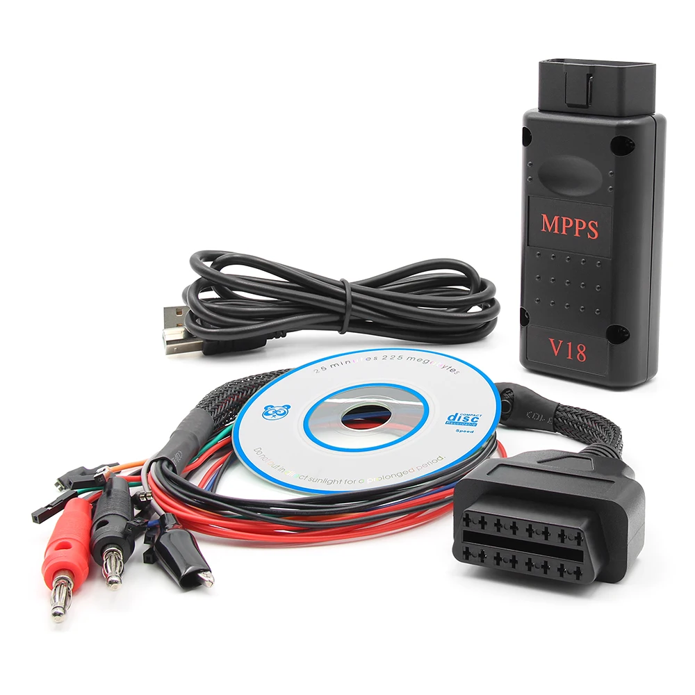 MPPS V18 Sblocca Versione ECU Chip Tuning OBD2 Strumento diagnostico automatico ECU Tunning Lampeggiatore con cavo Tricore breakout - Image 6