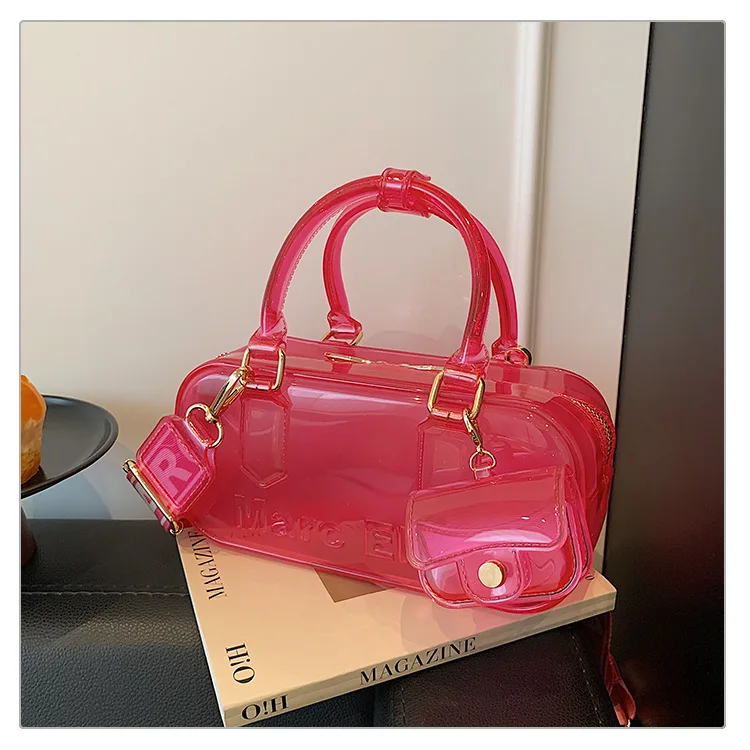 Summer PVC Transparent Jelly Handbag 2025 New Fashion Niche
