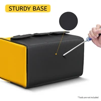 Sac à outils de 17 pouces, grand sac à outils avec 6 poches extérieures, sac à outils pour électricien, pour les amateurs de bricolage et les artisans 2