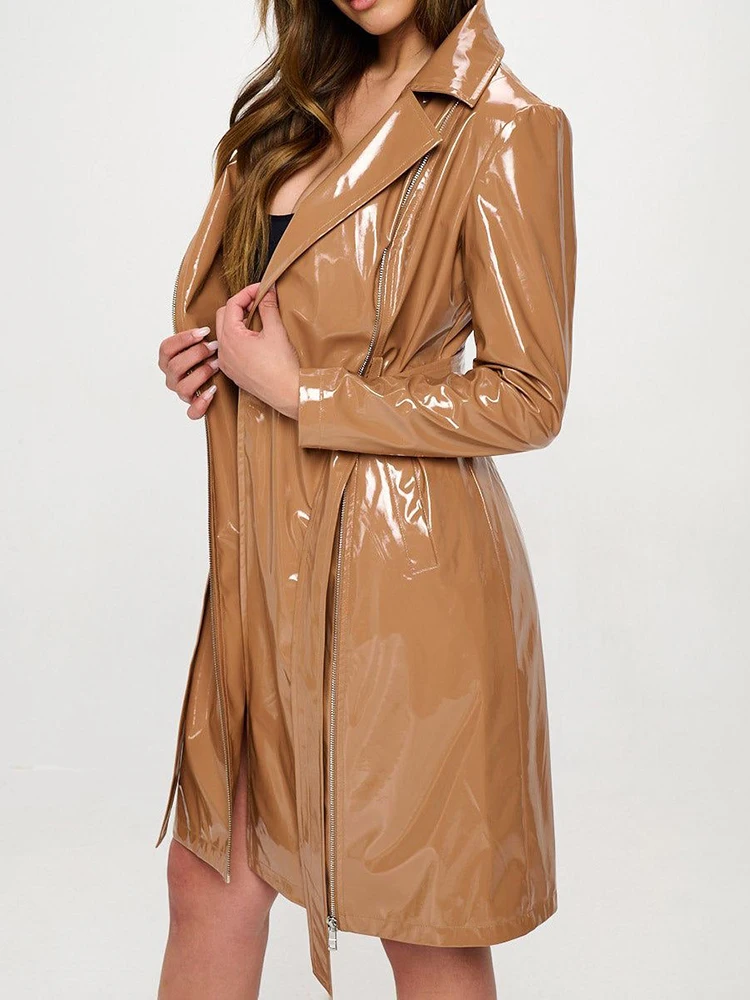✨未使用品✨【Her lip to】Belted Trench Jacket M Amazon.com: Women's Double Breasted Long Trench Coat Belted