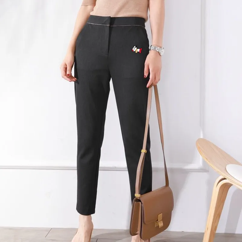 High Quality Golf Pants Women Golf Wear Autumn New Suit Pants High Waist Cultivate Oneself Straight Women Clothe