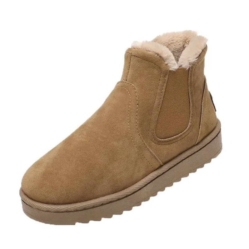 2023 New Winter Snow Boots Women's Plush and Thick Insulation Boots Large Men's and Women's Winter High Top Cotton Boots