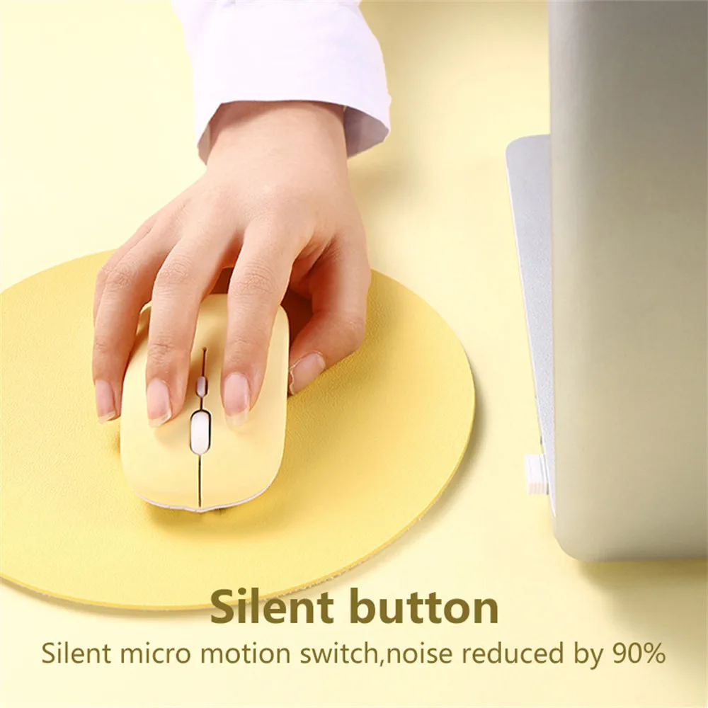 Rechargeable Wireless Bluetooth Mouse Portable Silent Ergonomic Mice iPad Computer Laptop Tablet Phone Office Gaming Mouse