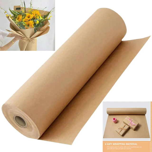 1 Roll of Kraft Paper Roll for Gift Wrapping Moving Packing Brown Paper Roll  for Painting Packaging - AliExpress