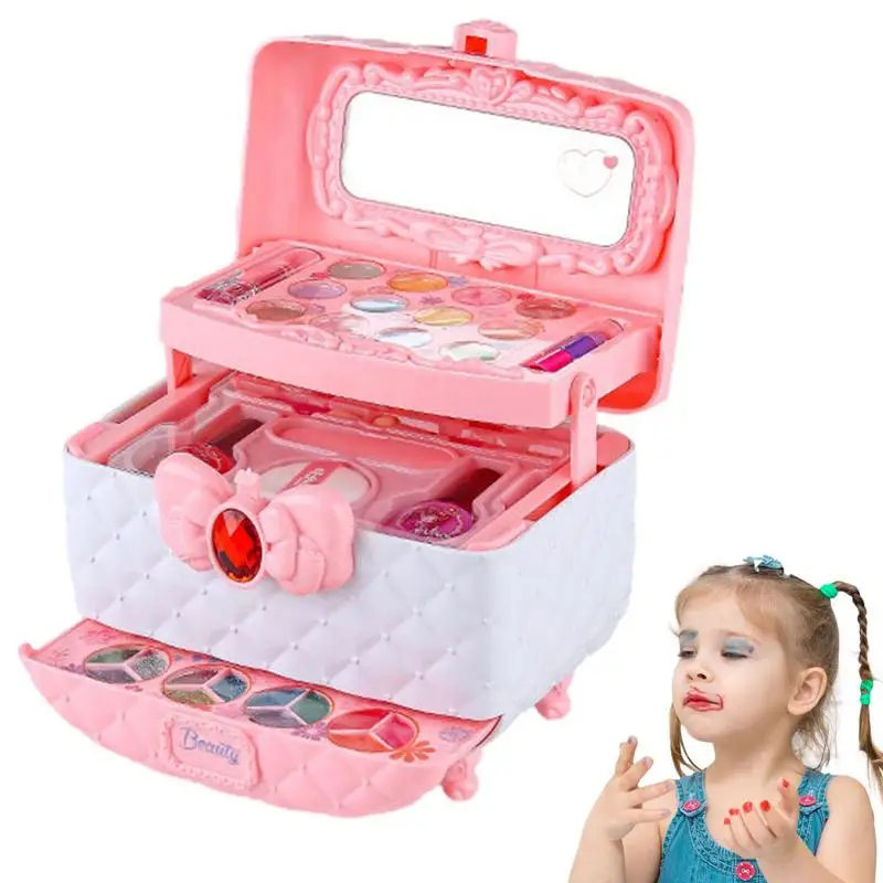 

Washable Material Children Makeup Set Kids Makeups 3-12 Years Girls And Boys Cosmetic Toys For Birthday Christmas Cosplay Party