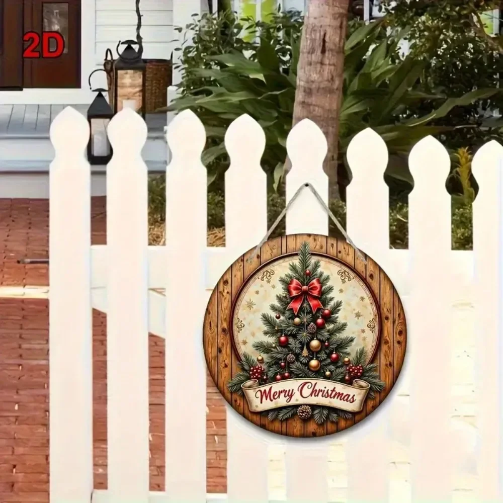 Christmas Tree Wooden Hanging Sign 5