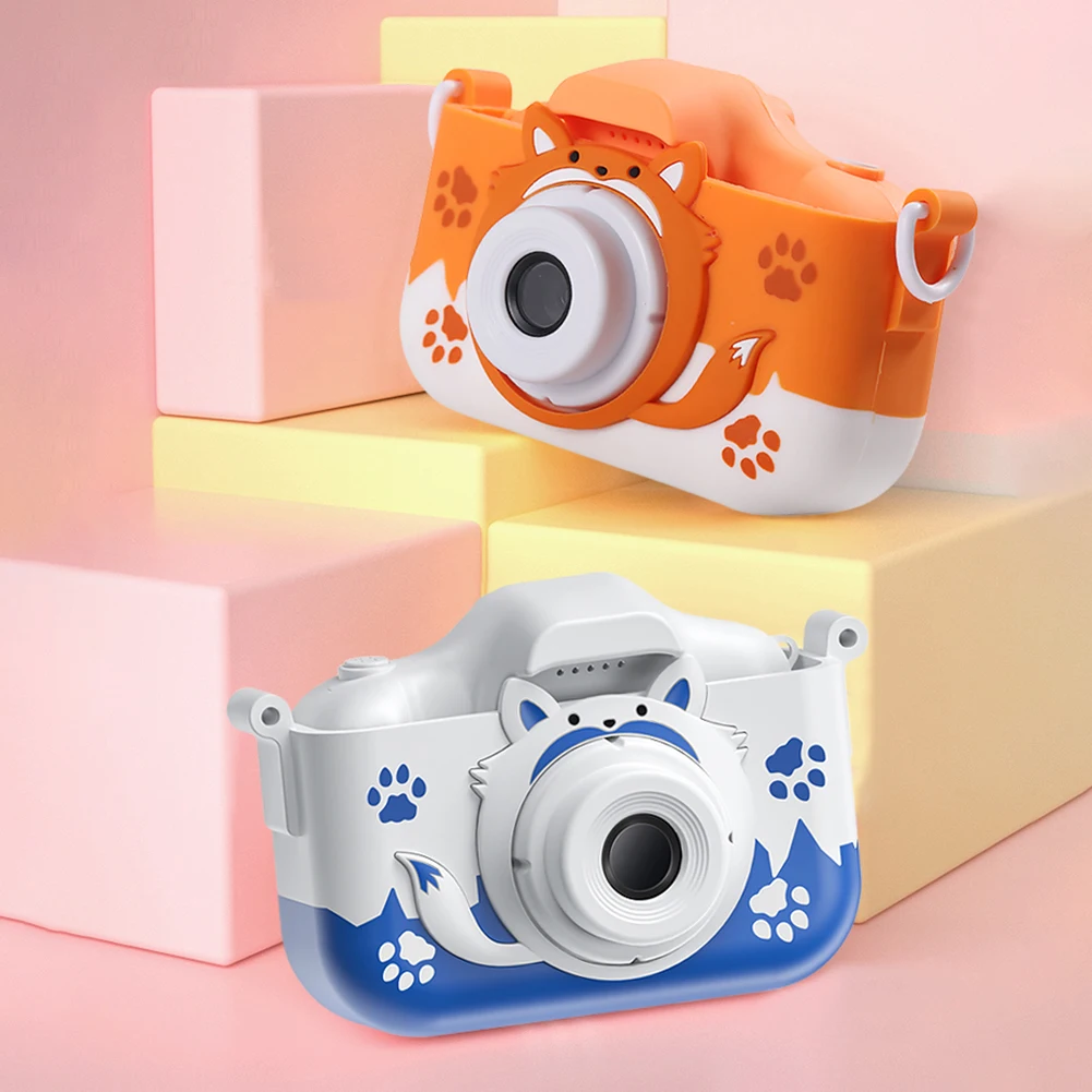 40MP Children Kids Camera Dual Lens HD Kids Digital Camera 2.0 Inch IPS Screen Video with Lanyard Educational Toys digital camera