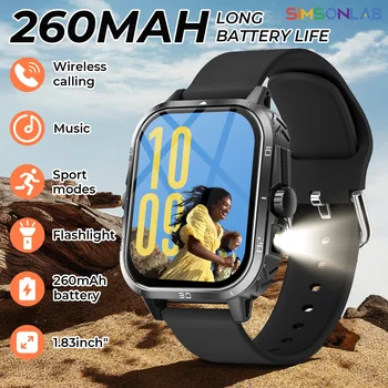 Nuovo Smartwatch 2026 con Chiamate Bluetooth Wireless, Siri, Allarme, Multisport, Escursionismo, Fotocamera Remota, Musica, Meteo e Giochi – Perfetto per Regali Uomo Donna
