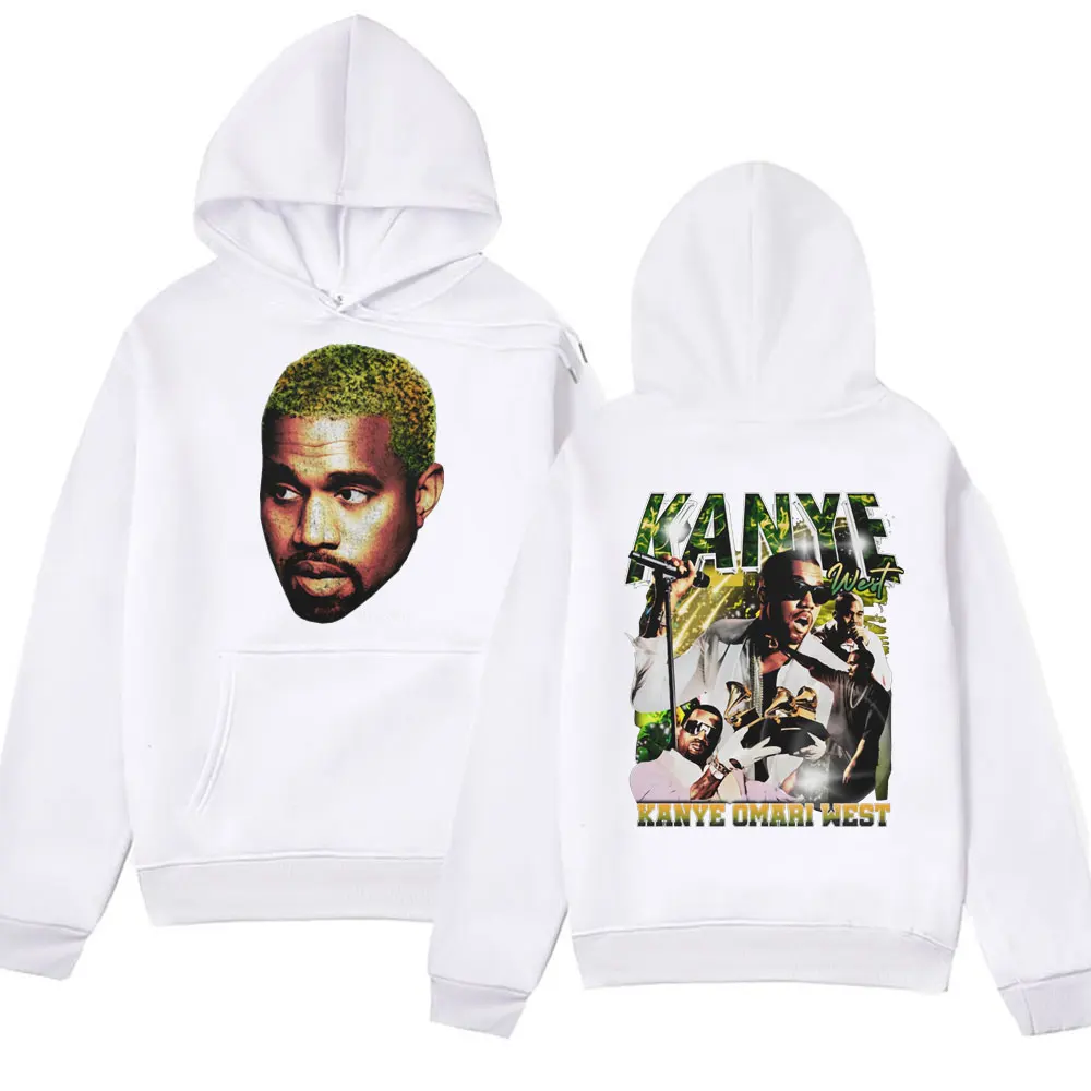 Rapper Kanye West College Dropout Double-sided Printed Hoodie Men Women Hip Hop Oversized Streetwear Hooded Sweatshirts Unisex