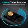 Double Induction Cooktop Burner with 240 Mins Timer, 1800w 2 Induction Burner with 10 Temperature 9 Power Settings, Porta 5