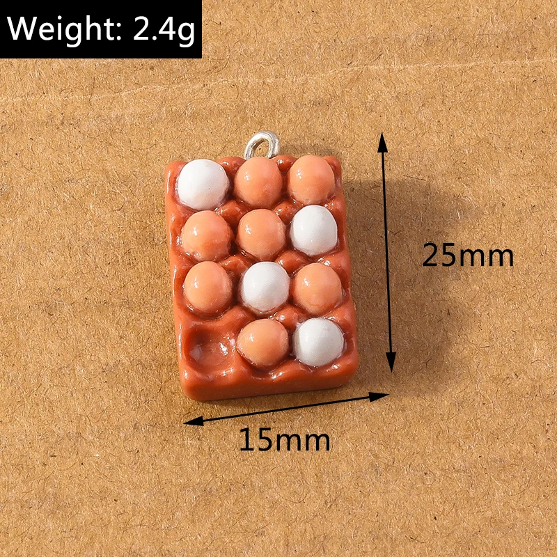 10 stücke Harz Simulation Lebensmittel Sonnenblumen kerne Charms Anhänger für Halskette Ohrringe Armband DIY Schmuck Herstellung Zubehör – Detail 3