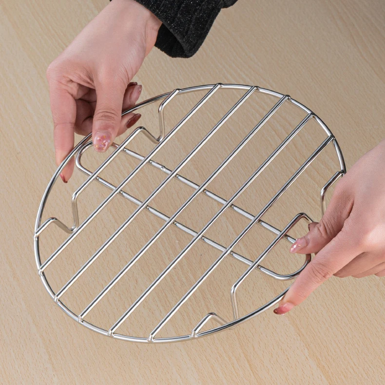 Microwave Oven Empty Grid Stainless Steel BBQ High Chassis Fried Shelf Bracket Air Fryer Kitchen Cooker Accessories Barbecue