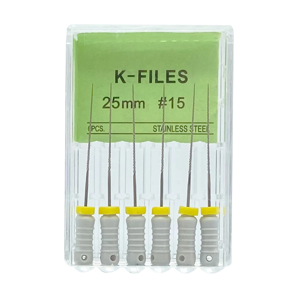 Stainless Steel Endodontic K-Files Set – 21mm 25mm 31mm – Dental Root Canal Hand Files, Assorted Sizes 6#-60#