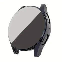 Enhanced Protective TPU Case with Full Cover Screen Protector for Smartwatch Accessories (Gun color)