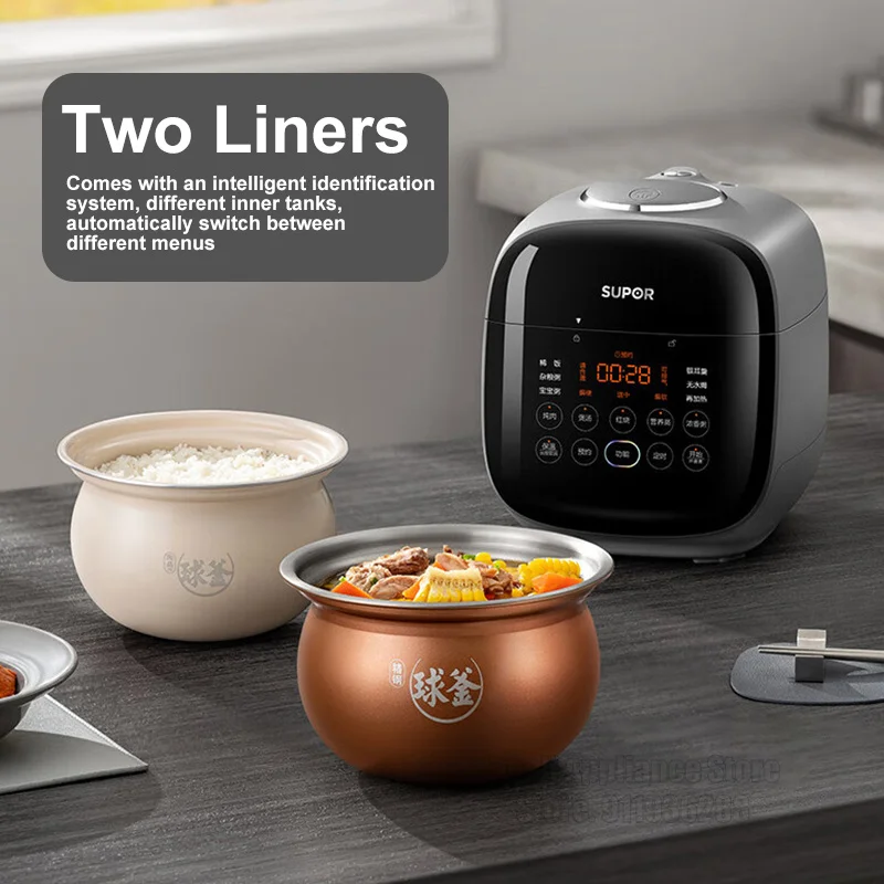 Pressure Cooker SUPOR 2.3L Electric Pressure Cooker SY-23FC8039Q Smart Home Rice Cooker 220V Reservation Kitchen Appliance