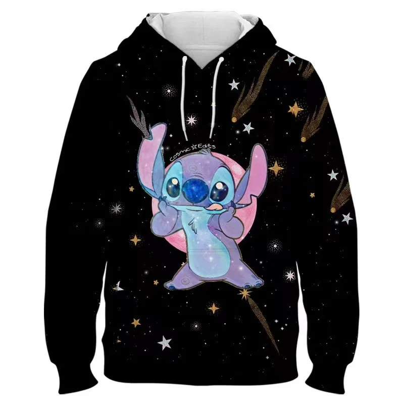 thumbnail image 1 of Sudadera con capucha para hombre, otoño e invierno, nueva, 2024, con estampado 3D de Disney Stitch, estilo casual, moda callejera, sudaderas con capucha para hombre, 1 of 5