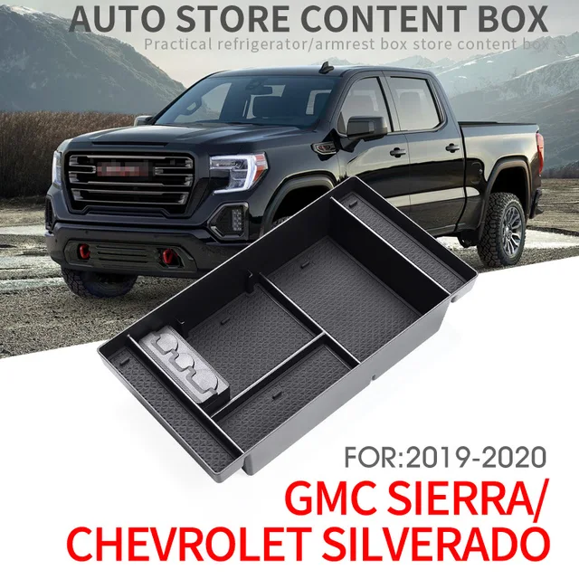 Auto PU Leder w/Schwamm Center Control Armlehne Pad Abdeckung Trim Für  Chevrolet Chevy Silverado GMC Sierra 2014 2015 2016 2017 2018