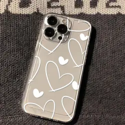 Shockproof Transparent Cute Silicone Soft Phone Case Cover - iPhone 15 Pro Max (TK002)