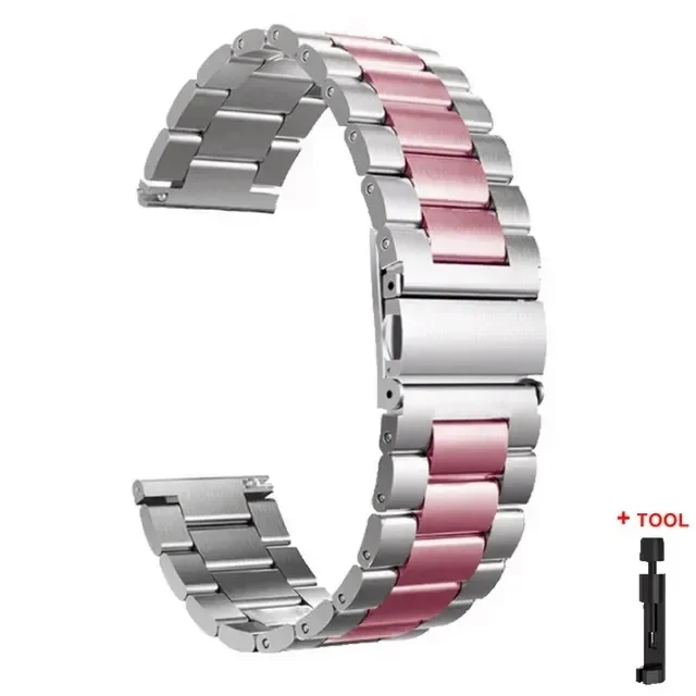 Stainless Steel Metal Watchband Bracelet Replacement Strap