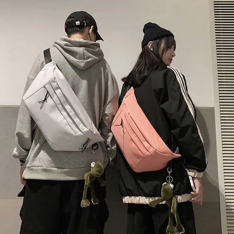 Large Capacity Chest Bag Unisex Fanny Pack Streetwear Chest Bag Hip Hop Banana Bags High Quality Outdoor Big Belt Ms Waist