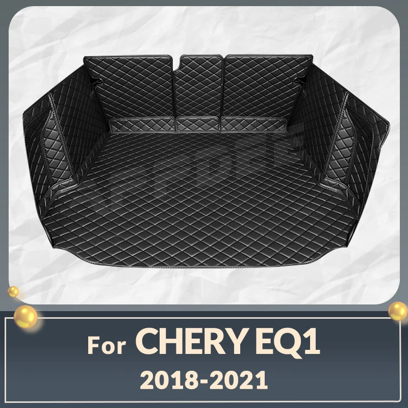 

Auto Full Coverage Trunk Mat For Chery EQ1 4-Seat 2018-2021 20 19 Car Boot Cover Pad Cargo Liner Interior Protector Accessories