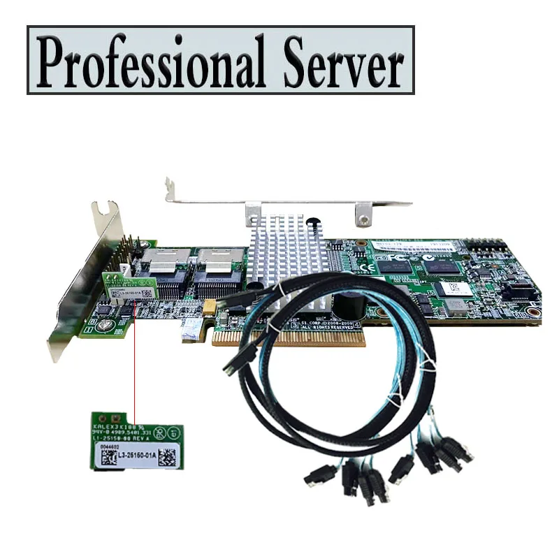 LSI 9264-8i 6GB PCI-E RAID 컨트롤러, 256M 키 5 6 확장기 카드, - 티몬